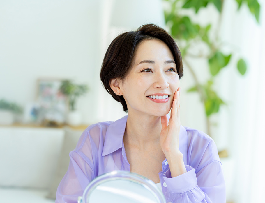 顔を整えるために、身体から見ることもあります。